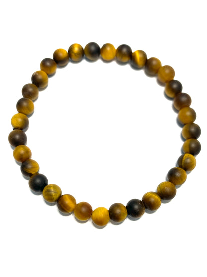 Bracelet pour homme en pierre naturelle : Oeil de tigre
