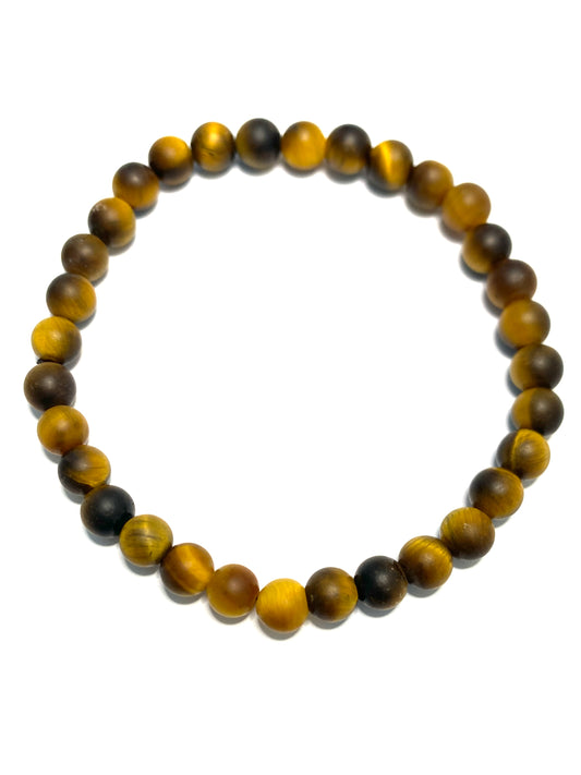 Bracelet pour homme en pierre naturelle : Oeil de tigre