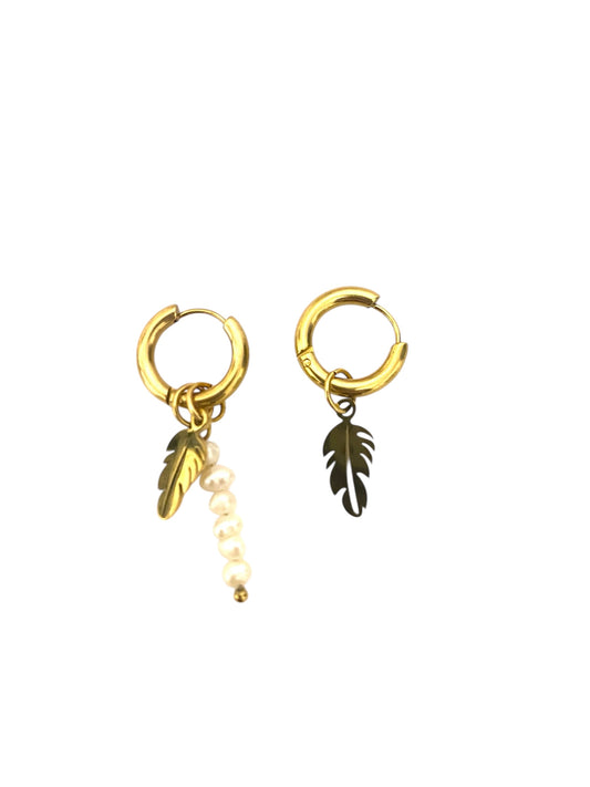 Boucles d’oreilles plume