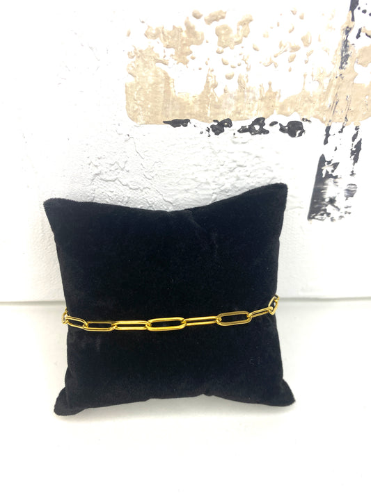 Bracelet maille trombone