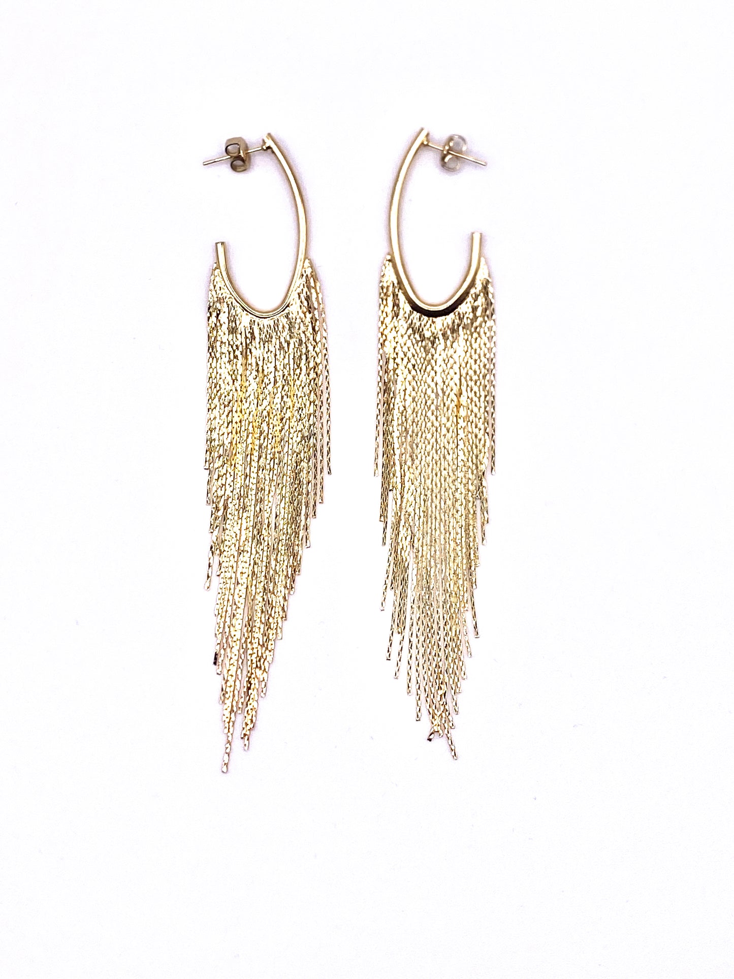 Boucle d'oreille Pluie Doré